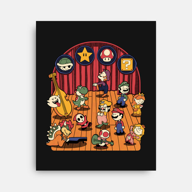 Plumber Game Dance-None-Stretched-Canvas-Studio Mootant