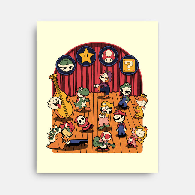 Plumber Game Dance-None-Stretched-Canvas-Studio Mootant