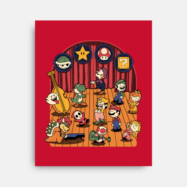 Plumber Game Dance-None-Stretched-Canvas-Studio Mootant