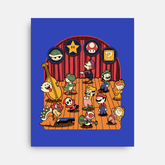 Plumber Game Dance-None-Stretched-Canvas-Studio Mootant