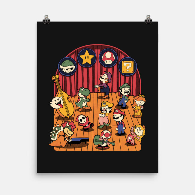 Plumber Game Dance-None-Matte-Poster-Studio Mootant