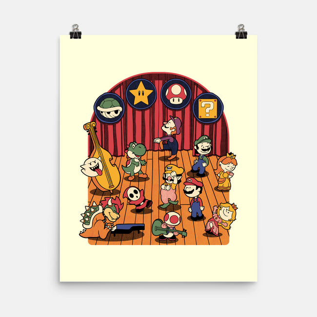 Plumber Game Dance-None-Matte-Poster-Studio Mootant