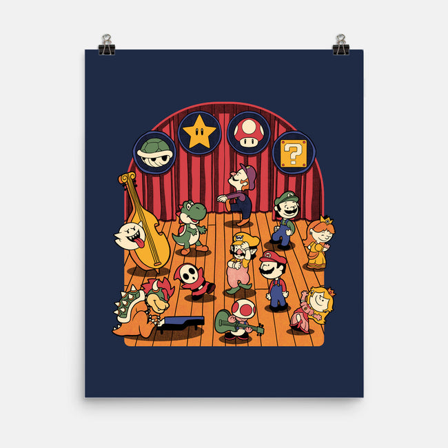 Plumber Game Dance-None-Matte-Poster-Studio Mootant