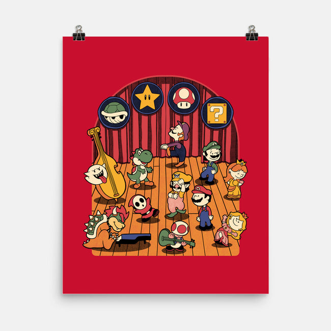 Plumber Game Dance-None-Matte-Poster-Studio Mootant
