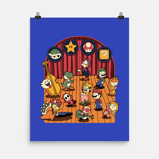 Plumber Game Dance-None-Matte-Poster-Studio Mootant