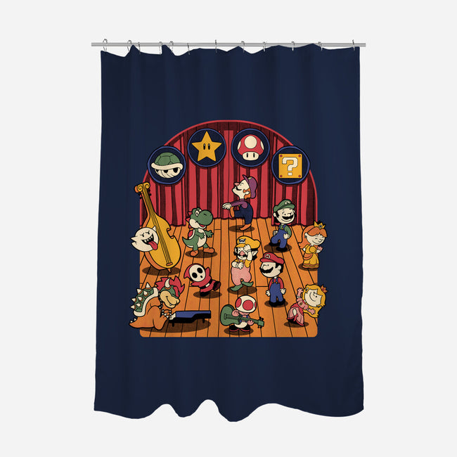 Plumber Game Dance-None-Polyester-Shower Curtain-Studio Mootant