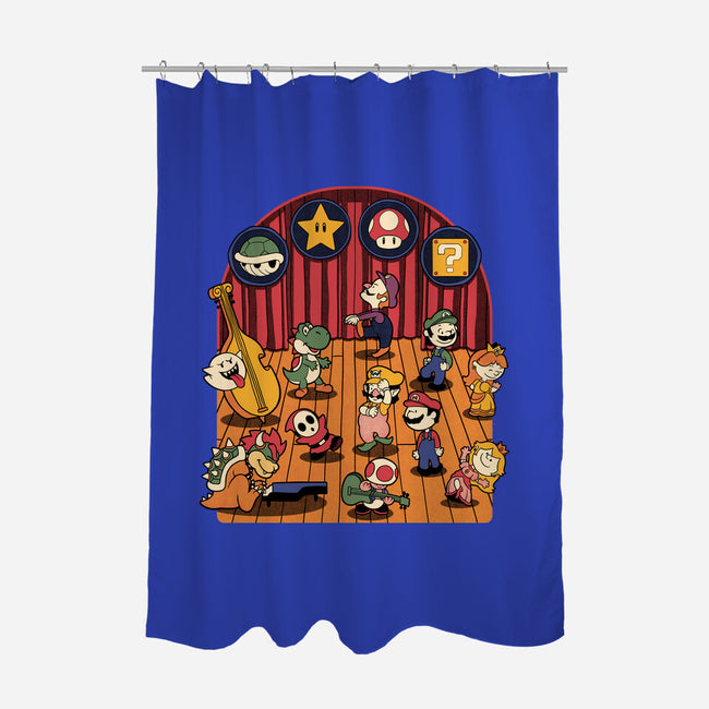 Plumber Game Dance-None-Polyester-Shower Curtain-Studio Mootant