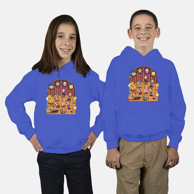 Plumber Game Dance-Youth-Pullover-Sweatshirt-Studio Mootant