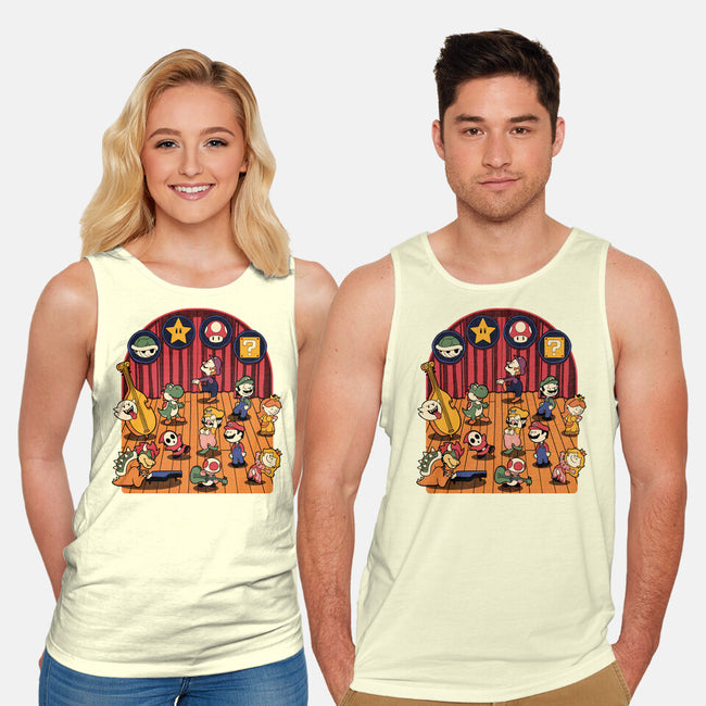 Plumber Game Dance-Unisex-Basic-Tank-Studio Mootant