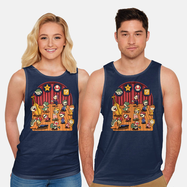 Plumber Game Dance-Unisex-Basic-Tank-Studio Mootant