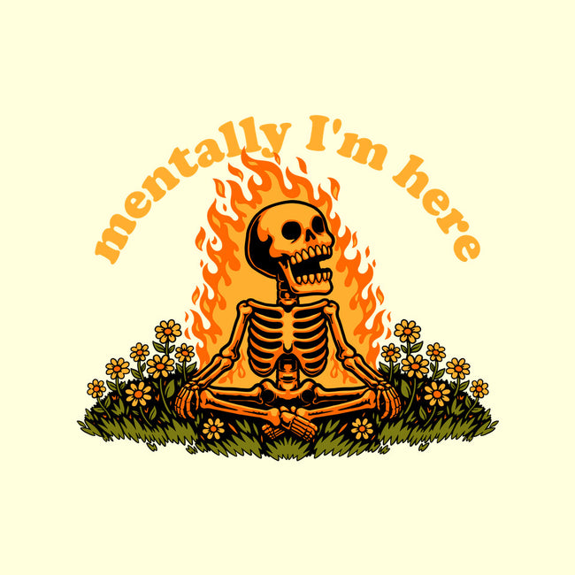 Mentally Here Skeleton-Unisex-Basic-Tank-Studio Mootant