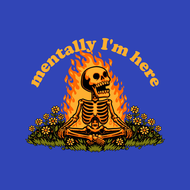 Mentally Here Skeleton-Unisex-Pullover-Sweatshirt-Studio Mootant