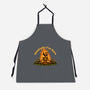 Mentally Here Skeleton-Unisex-Kitchen-Apron-Studio Mootant