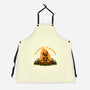 Mentally Here Skeleton-Unisex-Kitchen-Apron-Studio Mootant