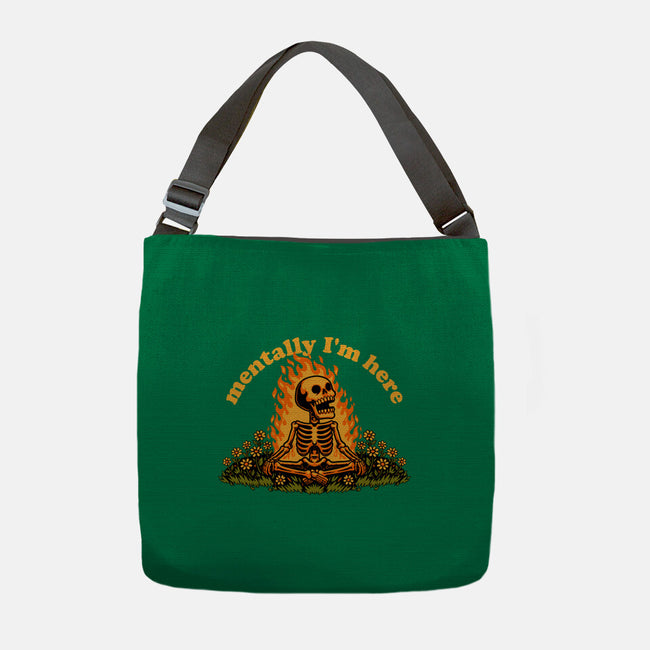 Mentally Here Skeleton-None-Adjustable Tote-Bag-Studio Mootant