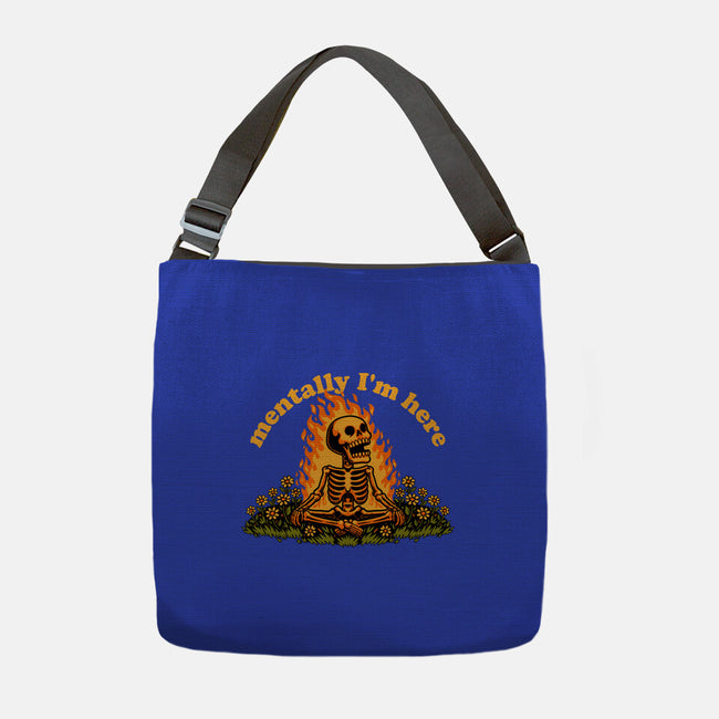 Mentally Here Skeleton-None-Adjustable Tote-Bag-Studio Mootant