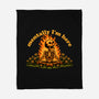 Mentally Here Skeleton-None-Fleece-Blanket-Studio Mootant