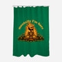 Mentally Here Skeleton-None-Polyester-Shower Curtain-Studio Mootant