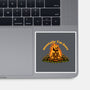 Mentally Here Skeleton-None-Glossy-Sticker-Studio Mootant