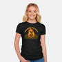 Mentally Here Skeleton-Womens-Fitted-Tee-Studio Mootant