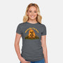 Mentally Here Skeleton-Womens-Fitted-Tee-Studio Mootant