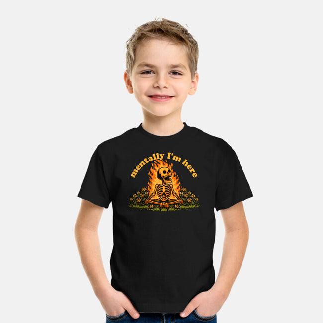 Mentally Here Skeleton-Youth-Basic-Tee-Studio Mootant