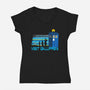 A Trip To Gallifrey-Womens-V-Neck-Tee-kharmazero