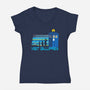 A Trip To Gallifrey-Womens-V-Neck-Tee-kharmazero
