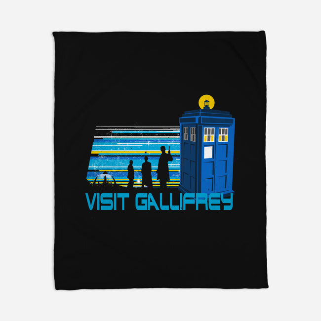 A Trip To Gallifrey-None-Fleece-Blanket-kharmazero