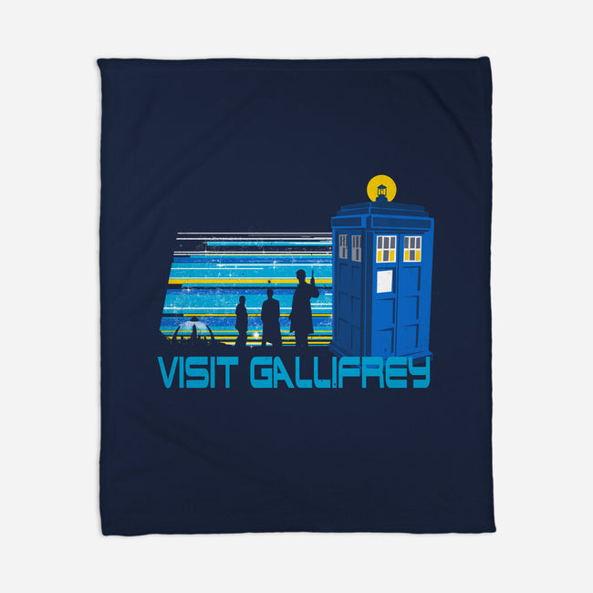 A Trip To Gallifrey-None-Fleece-Blanket-kharmazero