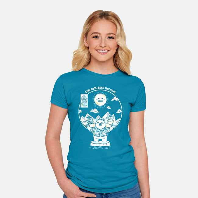Bear The Heat-Womens-Fitted-Tee-krisren28