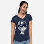 Bear The Heat-Womens-V-Neck-Tee-krisren28