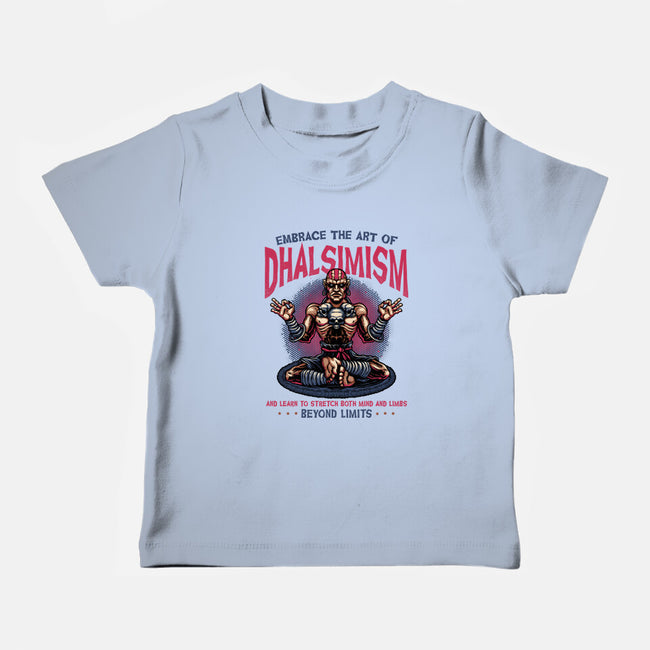 The Art Of Dhalsimism-Baby-Basic-Tee-glitchygorilla