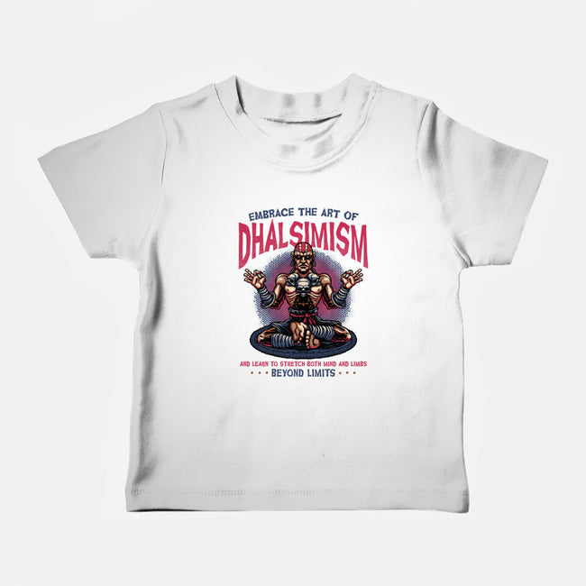 The Art Of Dhalsimism-Baby-Basic-Tee-glitchygorilla