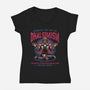 The Art Of Dhalsimism-Womens-V-Neck-Tee-glitchygorilla