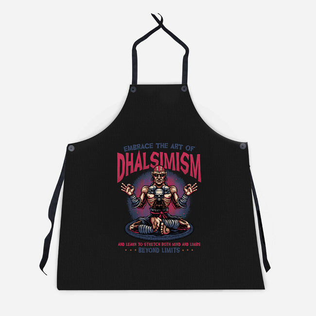 The Art Of Dhalsimism-Unisex-Kitchen-Apron-glitchygorilla