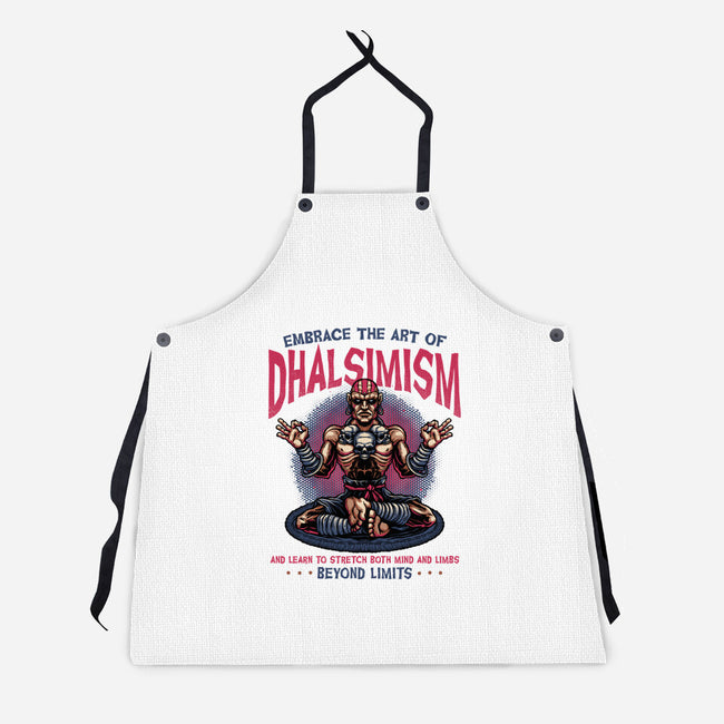 The Art Of Dhalsimism-Unisex-Kitchen-Apron-glitchygorilla
