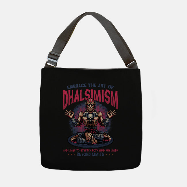 The Art Of Dhalsimism-None-Adjustable Tote-Bag-glitchygorilla
