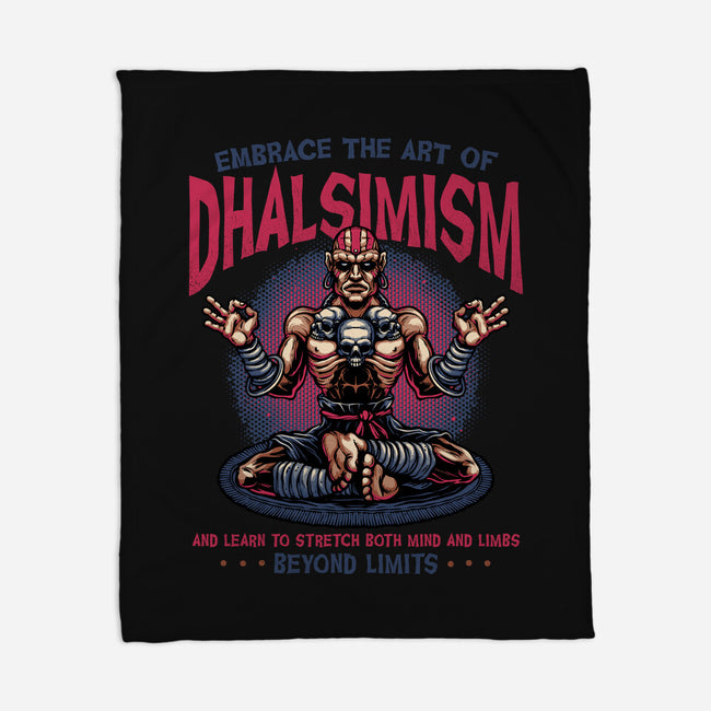 The Art Of Dhalsimism-None-Fleece-Blanket-glitchygorilla