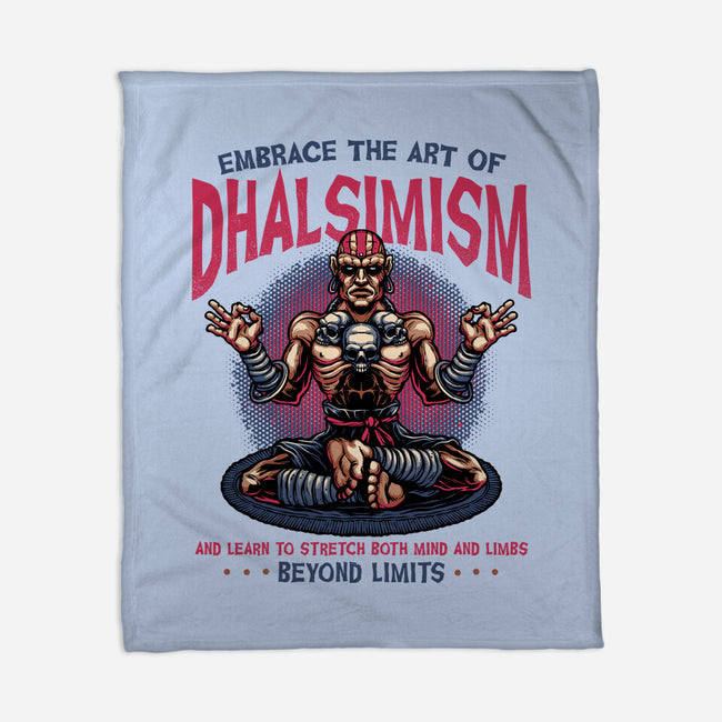The Art Of Dhalsimism-None-Fleece-Blanket-glitchygorilla