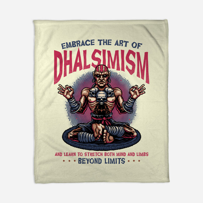 The Art Of Dhalsimism-None-Fleece-Blanket-glitchygorilla
