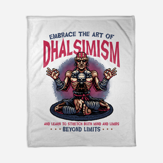 The Art Of Dhalsimism-None-Fleece-Blanket-glitchygorilla