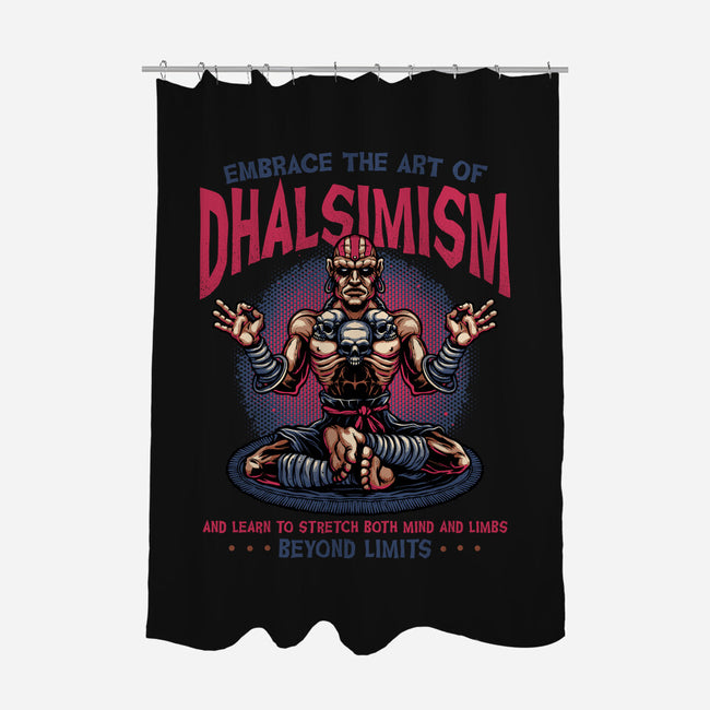 The Art Of Dhalsimism-None-Polyester-Shower Curtain-glitchygorilla