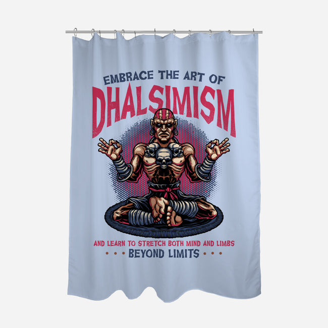 The Art Of Dhalsimism-None-Polyester-Shower Curtain-glitchygorilla