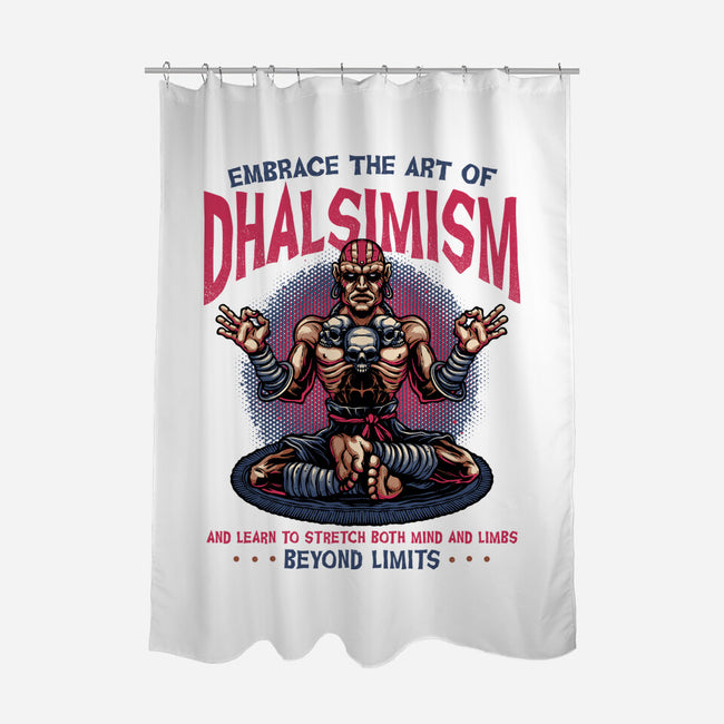 The Art Of Dhalsimism-None-Polyester-Shower Curtain-glitchygorilla