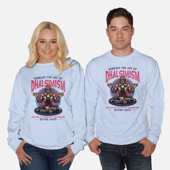 The Art Of Dhalsimism-Unisex-Crew Neck-Sweatshirt-glitchygorilla