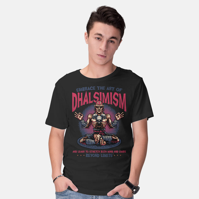 The Art Of Dhalsimism-Mens-Basic-Tee-glitchygorilla