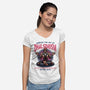 The Art Of Dhalsimism-Womens-V-Neck-Tee-glitchygorilla