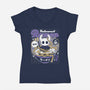 Hallownest Ramen Aesthetic-Womens-V-Neck-Tee-LAGELANTEE