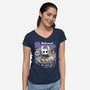 Hallownest Ramen Aesthetic-Womens-V-Neck-Tee-LAGELANTEE